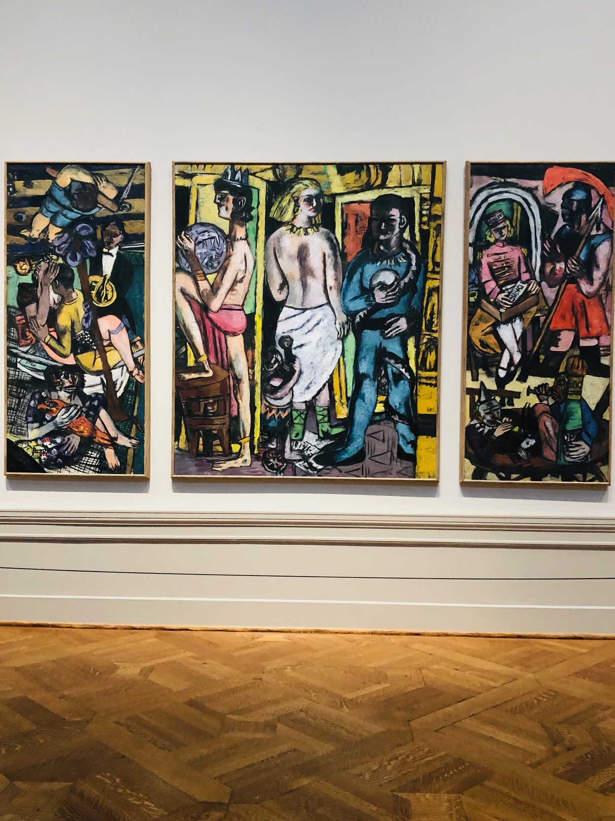 A Max Beckmann triptych at the St. Louis Art Museum.